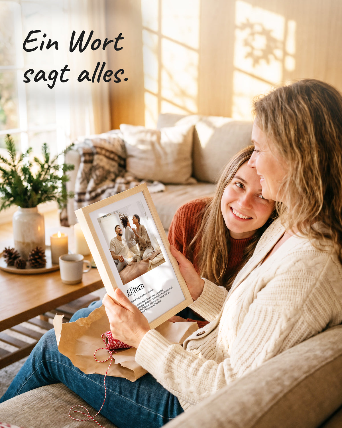 Eltern: Poster als Geschenk im gemeinsamen Moment