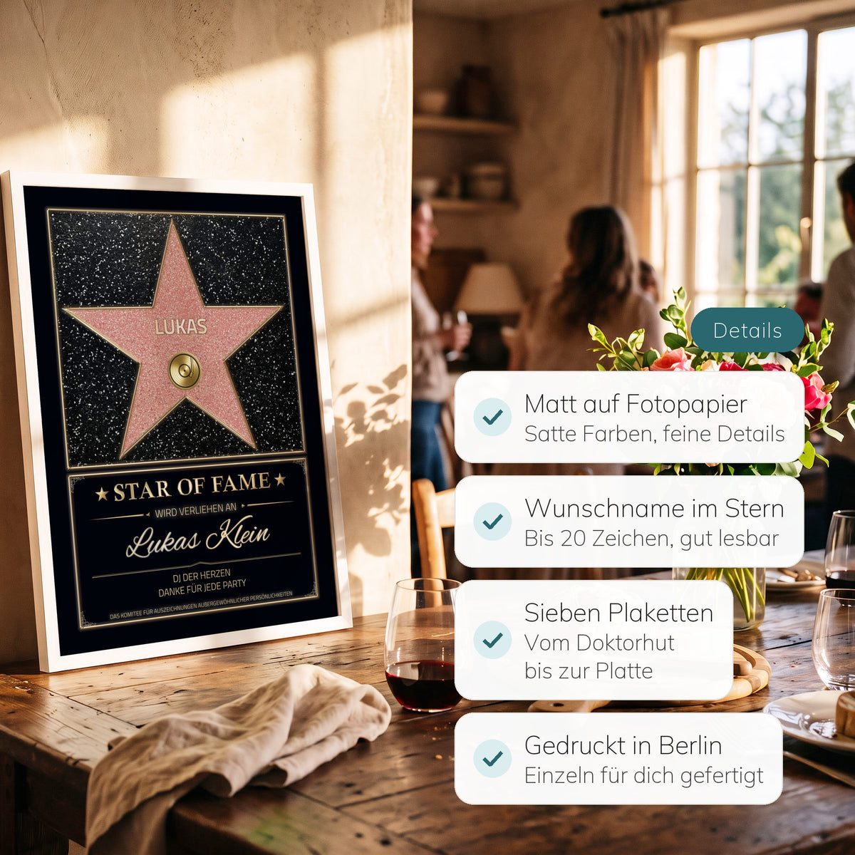 Details zum Star-of-Fame-Poster